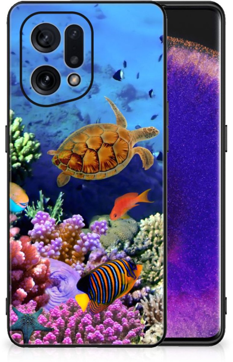 OPPO Find X5 Dierenprint Telefoonhoesje Vissen