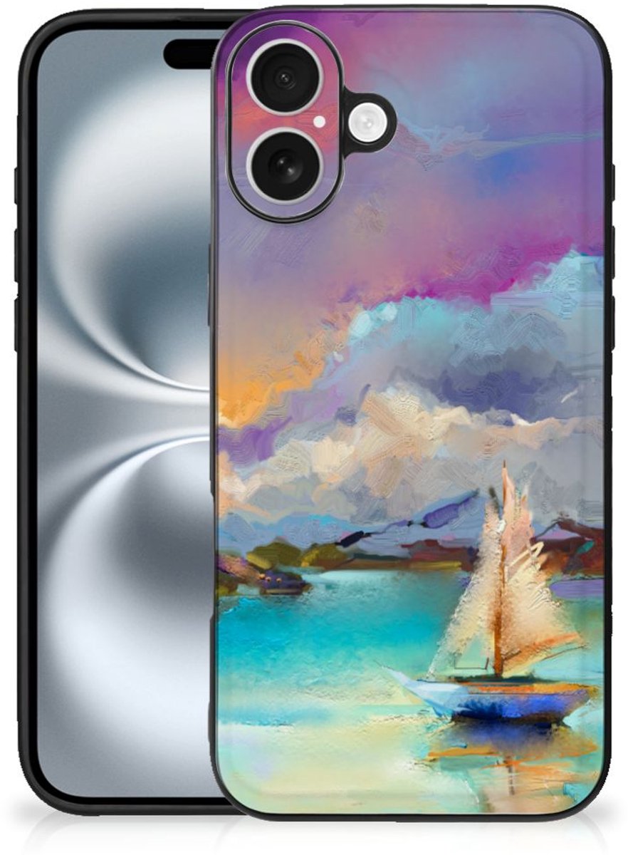 Kleurrijke Telefoonhoesje iPhone 16 Plus Boat