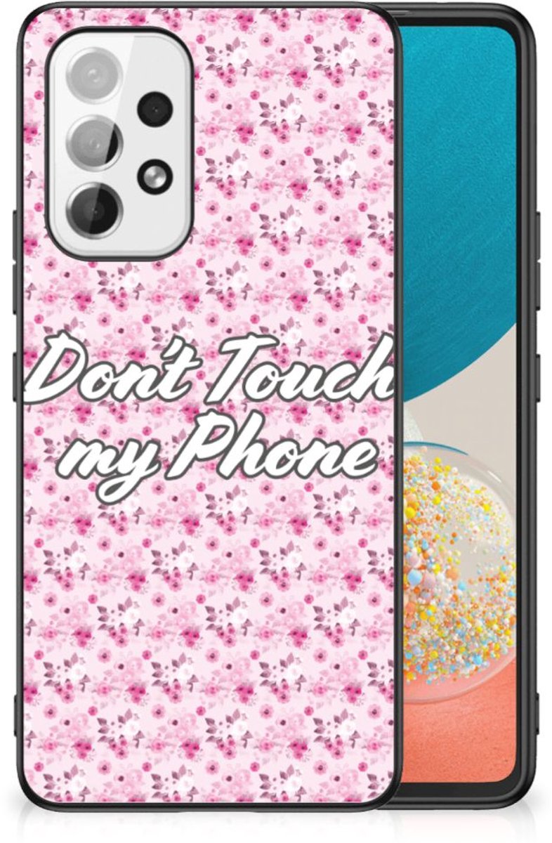 Samsung Galaxy A53 Telefoon Hoesje Flowers Pink DTMP