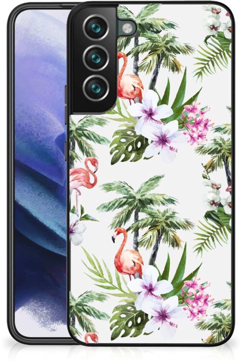 Samsung Galaxy S22 Plus Dierenprint Telefoonhoesje Flamingo Palms