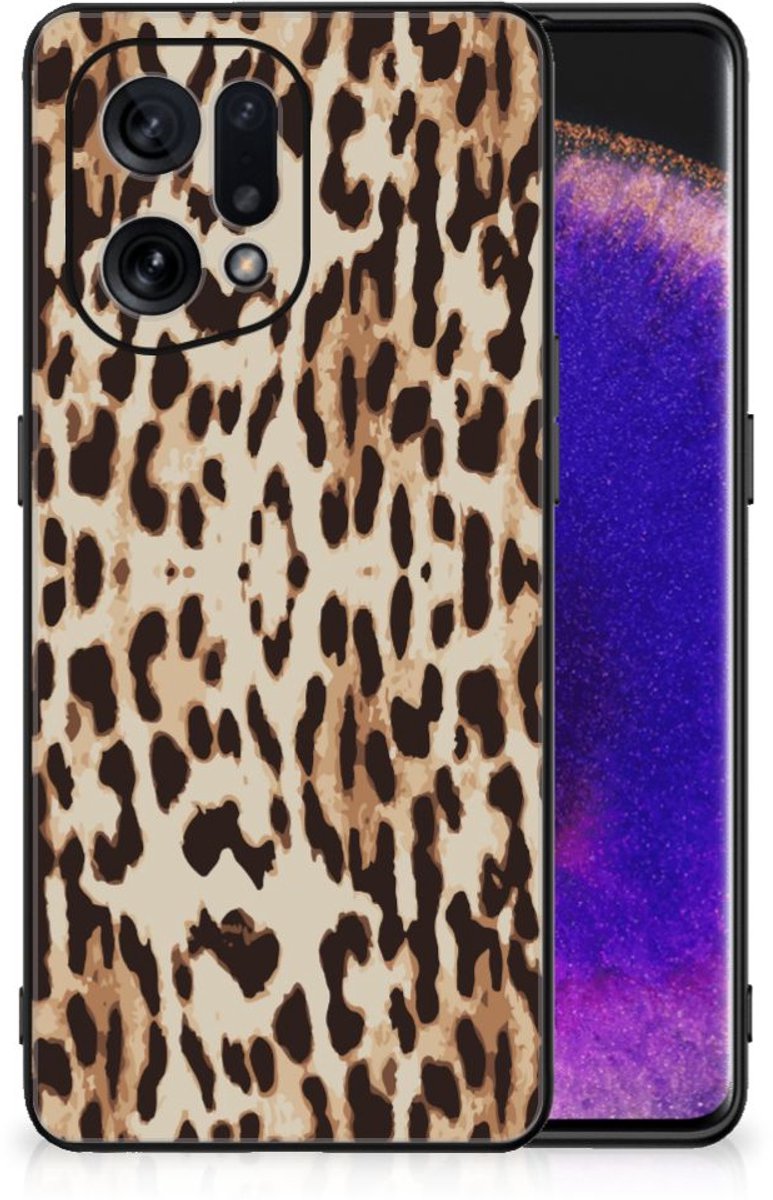 OPPO Find X5 Dierenprint Telefoonhoesje Leopard