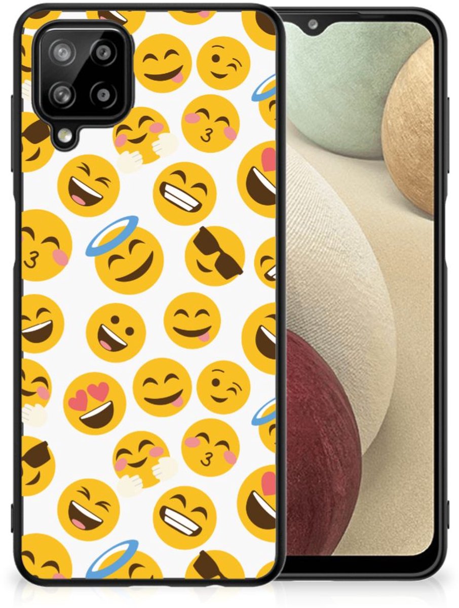 Back Cover voor Samsung Galaxy A12 Back Case Emoji