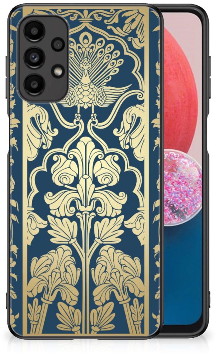 Back Cover voor Samsung Galaxy A13 4G Bloemen Hoesje Beige Flowers