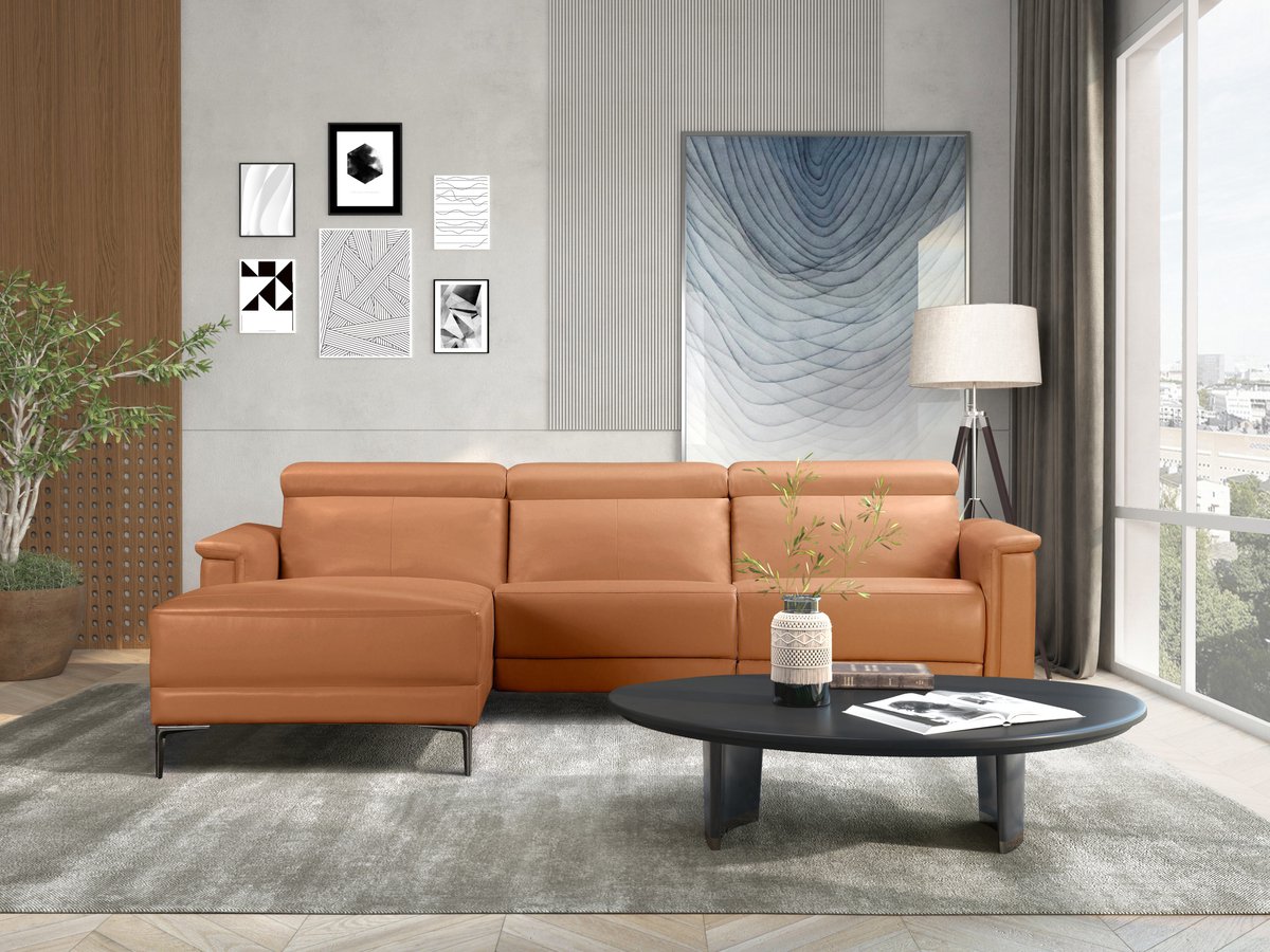 Notio Living Lund-Slaapbank - 140 cm - Antraciet Bruin