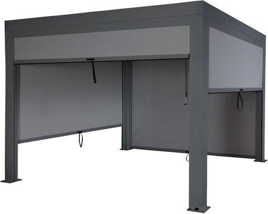 Quick Star 2 Panneaux latéraux avec fenêtre PE 300x197cm Anthracite