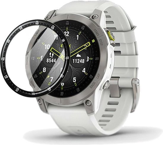 Étui Strap-it en TPU (Zwart ) + protection d'écran - Compatible avec Epix Gen 2 - Coque antichoc - Protection d'écran anti-rayures - Protection à 360 ° - Pack