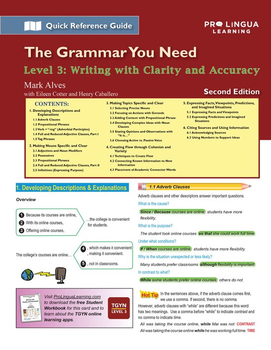 The Grammar You Need 3 - Writing with Clarity and Accuracy - cover