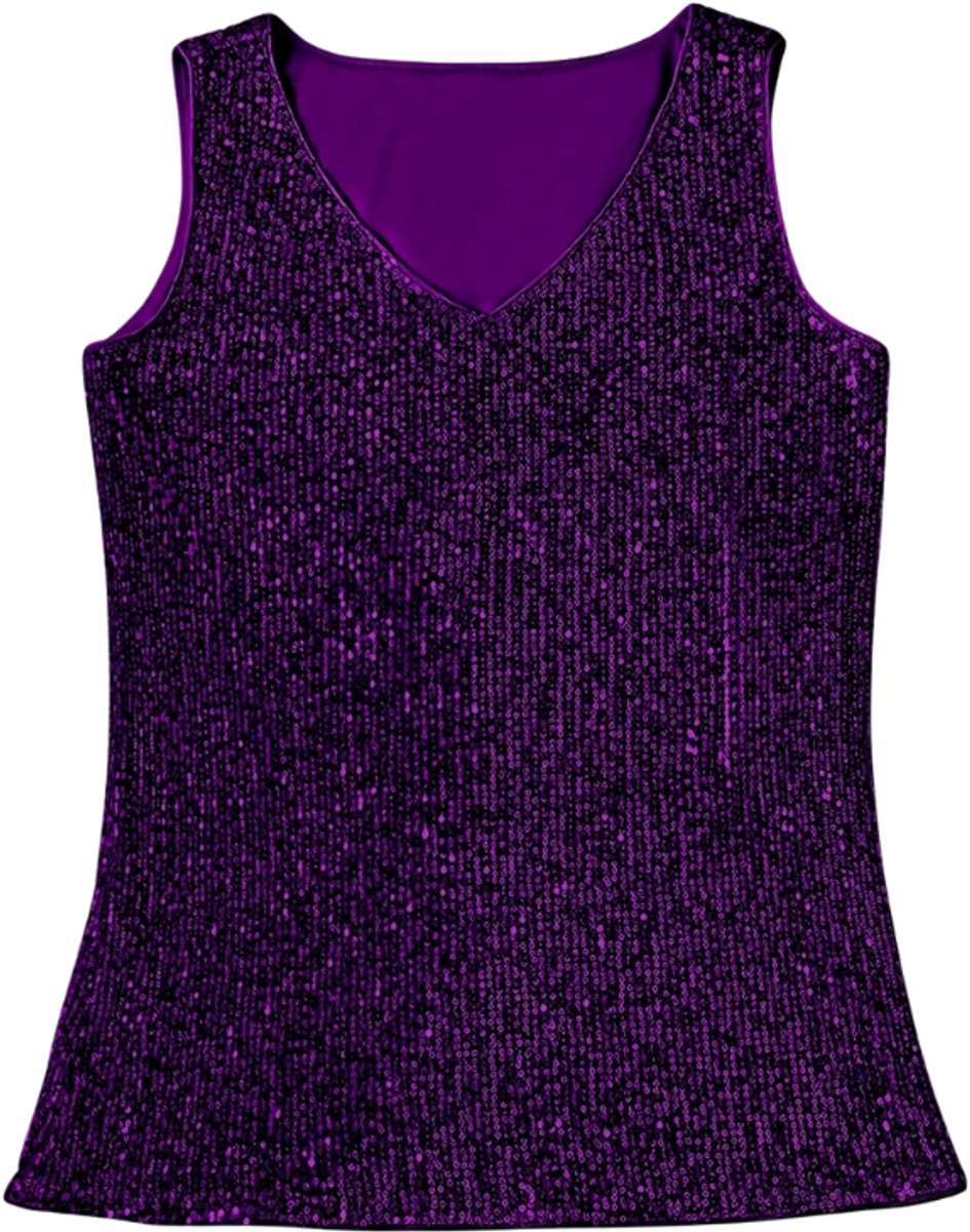 Livano Topje Dames - Kleding - Shirt - Blouse - Kort - Volwassen - Donkerpaars