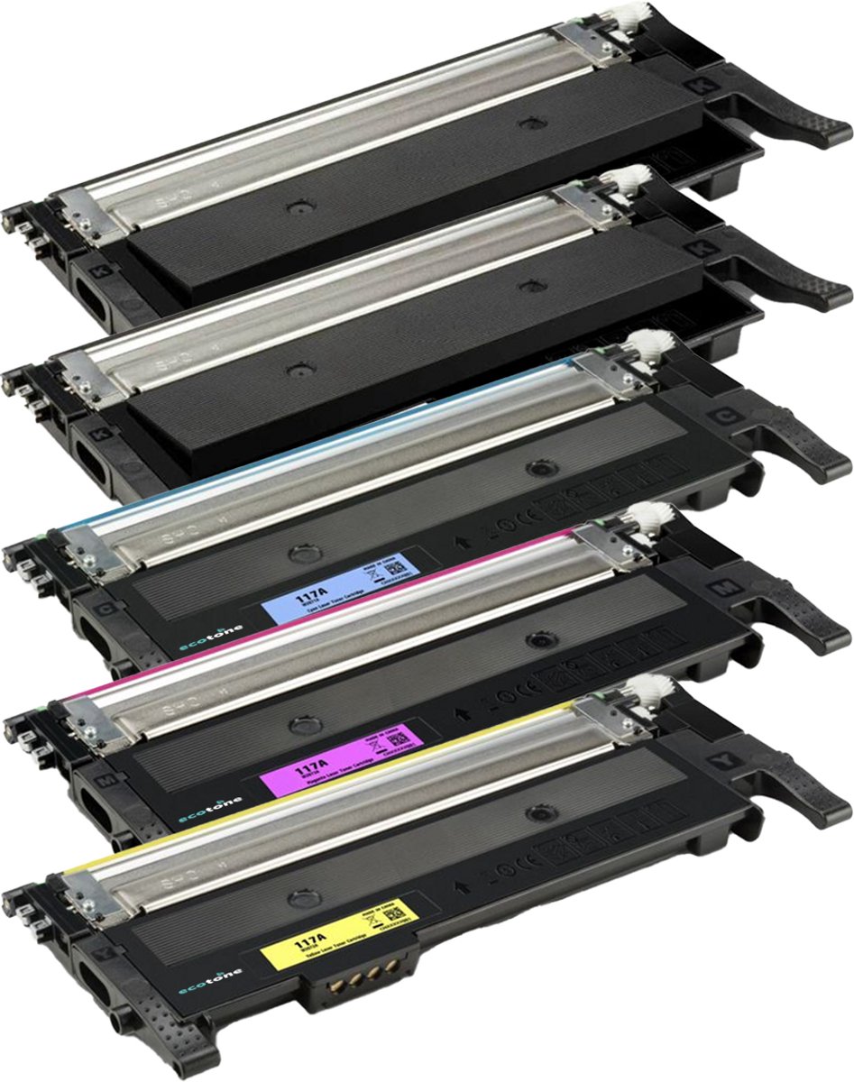 Ecopack (Replaces HP 117A toner) 2xBL + 1xCMY - (BL 2x1600 Pages) (CMY 3x1000 Pages)