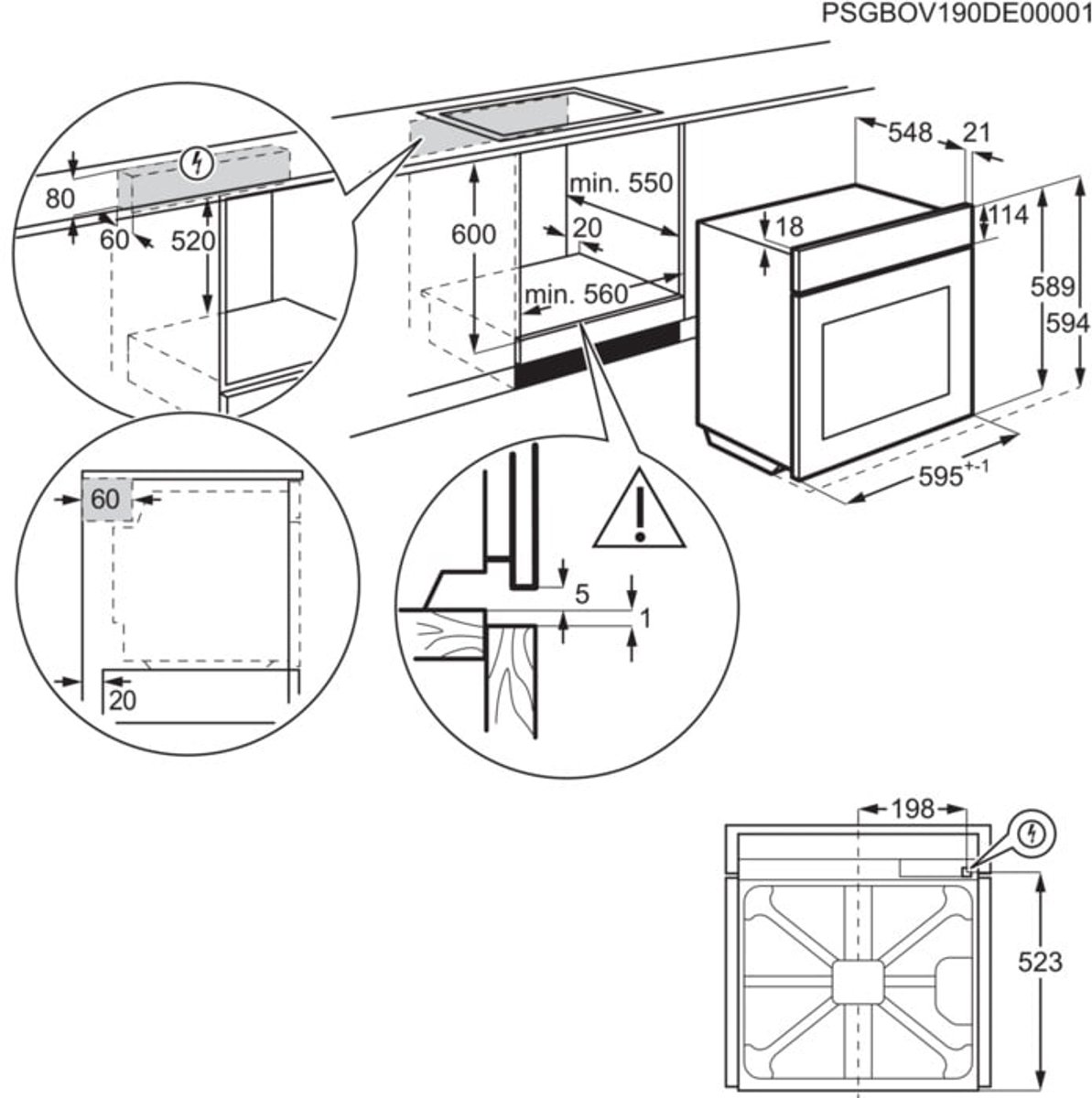 AEG OA5AB20WSK - 5000 serie - SteamBake - Inbouwoven - SurroundCook - Heteluchtoven – foto 3