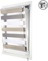 Storesdeco - EasyFix Duo rolgrodijnen, rolgordijn zonder, 60x180 cm