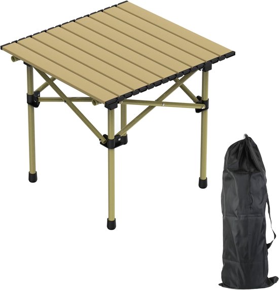 Draagbare campingtafel, lichtgewicht opklaptafel, outdoor mini-tafel van aluminiumlegering, opklapbare vrijetijdstafel,met draagtas, for strand, buiten, wandelen, picknicken, barbecue koken (Color