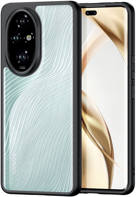 Dux Ducis - Telefoon hoesje geschikt voor de Honor 200 Pro - Back Cover - Aimo Series - Zwart