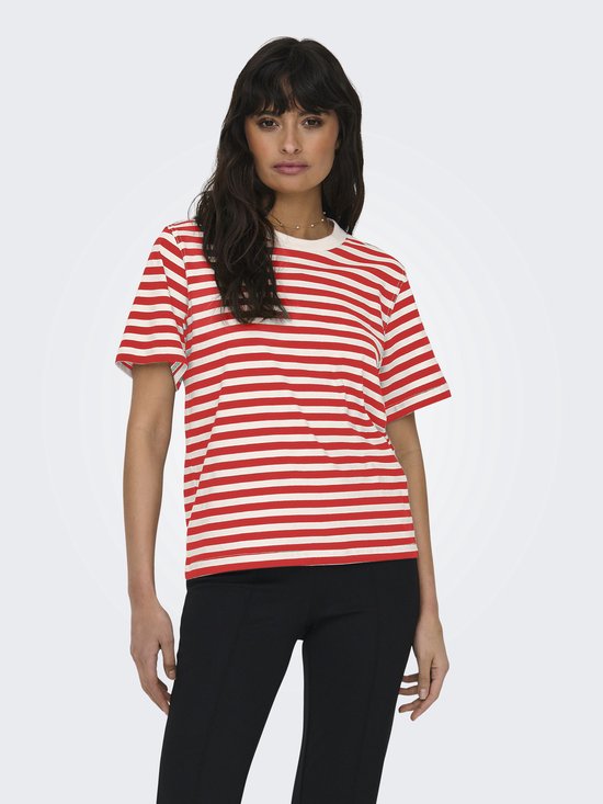 ONLY ONLLIVINA STRIPE - T-shirt print - jadeite/lichtgroen