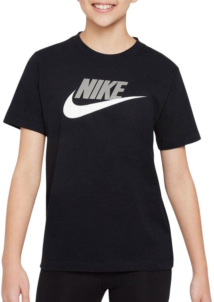 Nike Kinder T-shirt Fz5178-010 Kleur Zwart