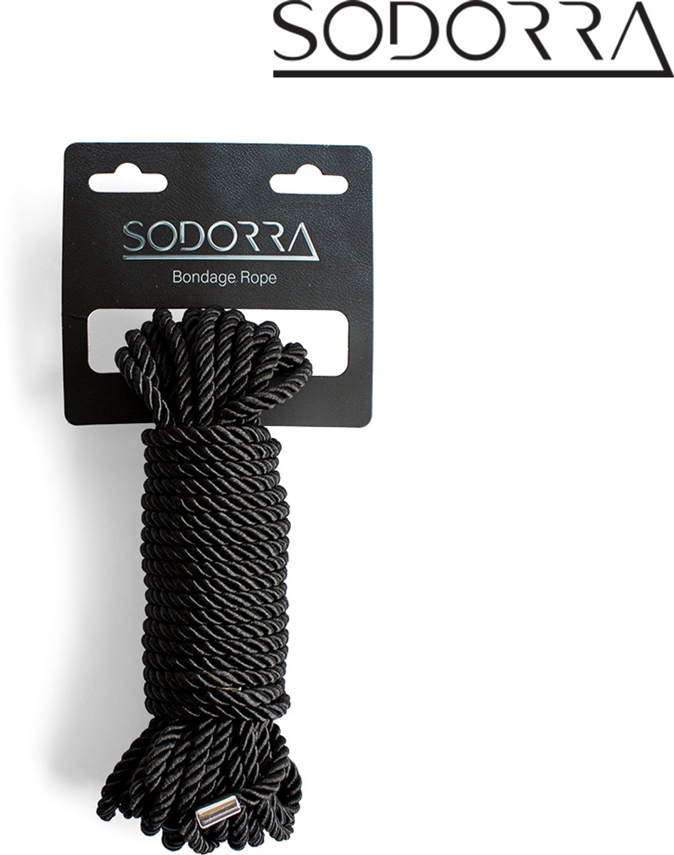 Sodorra - Bondage Zwart Touw 10 m - Ongecompliceerd