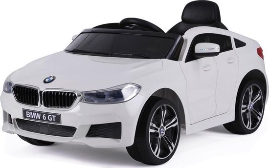 BMW 6 GT Elektrische speelgoed auto, auto 12V + 2.4G Afstandsbediening (WIT MET... | bol.com