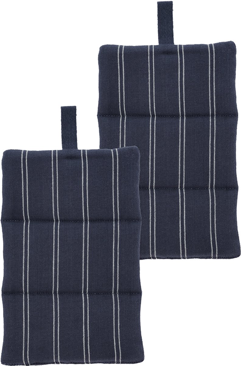 Södahl Harmony Pannenlappen 15 x 23 cm 2 stuks Navy blue