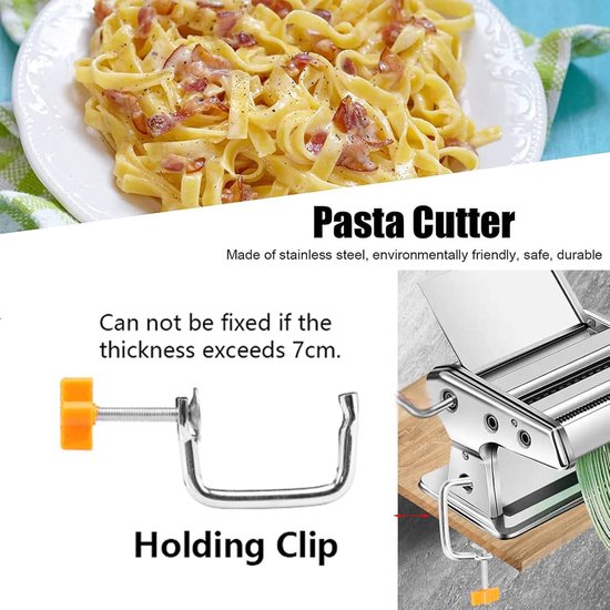 Pasta Machine Holder Handle Tools Durable Clip Accessories Noodle Maker Home Metal Replacement Fastening Kitchen Handheld Clip Tool Parts — afbeelding 3