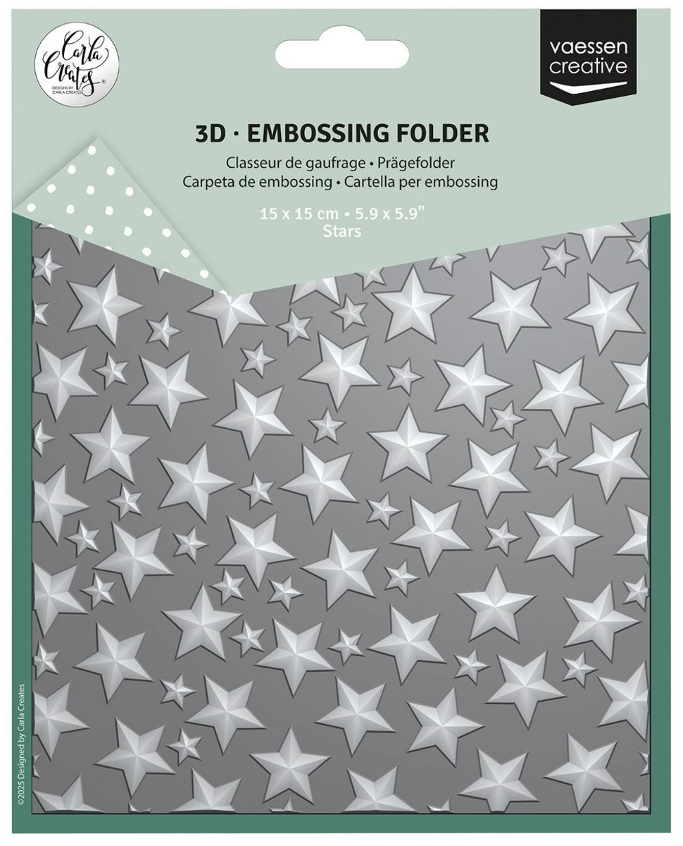 Embossing folder Stars - Carla Creates