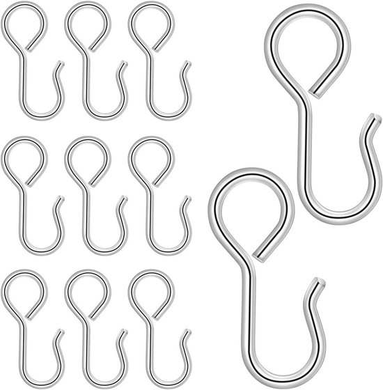 50 Stuks S-vormige Metalen Bevestigingshaken Voor Autostoelmatten En Hoezen – Stevig En Eenvoudig Te Monteren