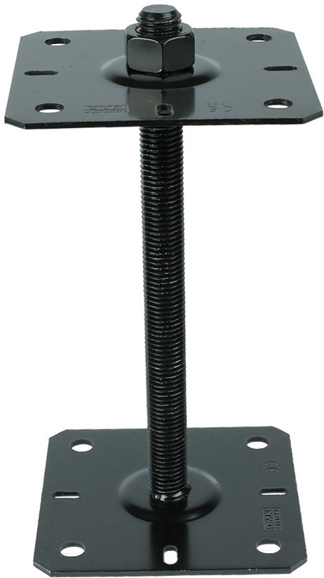 Wovar Support de poteau réglable Zwart M20 pour poteaux de 10 x 10 à 12 x 12 cm | Par pièce