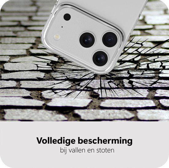 Coque Cazy compatible avec iPhone 17 Pro - Coque Siliconen - Flexible 100% GRS - Transparente