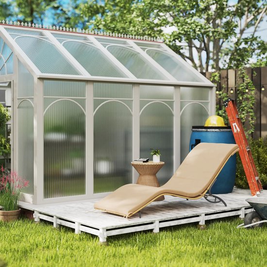 Ligbed - Tuin - Zonnebed - Ligstoel - Loungebed - Weerbestendig - Verstelbaar - Buiten - Opklapbaar - Beige van GranMaison — afbeelding 2