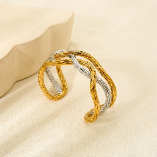 Bracelet élastique Strass Bicolore Rouge Et Diamant – Neuf Avec étiquettes, Cadeau Pour Elle