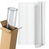 Tulup Bureau Onderlegger - Transparante Bureauma - 120 cm x 60 cm - Bureauonderlegger Transparant - Transparante Bureau Pad - Bureau Beschermfolie - PVC-mat Thuiswerkplek - Antislip Tafelfolie - PVC Tafelmat