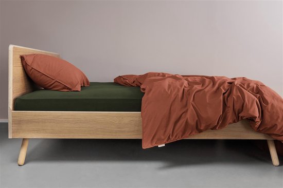 Beddinghouse Jersey - Hoeslaken - Lits jumeaux - 180x200/220c m - Vert foncé