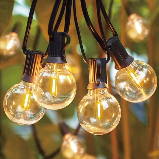 Foto: Sfeerverlichting voor binnen 30 meter g40 led tuinverlichting 50 lampjes 2 reserve waterdicht en koppelbaar geschikt voor de achtertuin veranda balkon en feestelijke decoraties e12 fitting 220 v