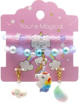 Unicorn Armbanden set voor Kinderen - Trendy Design