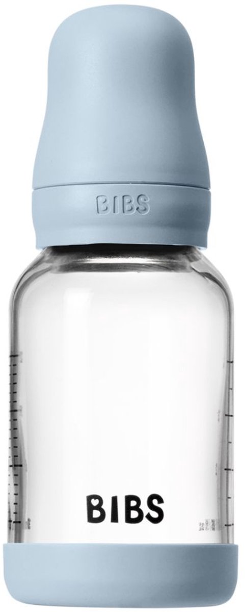 BIBS Fles - Slow Flow - 120 ml - Silicone/Glas - Baby Blue van Merkloos — afbeelding 5