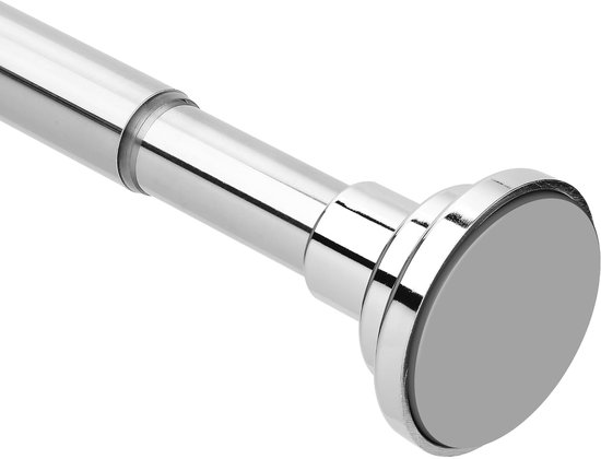 Tringle à rideau de douche télescopique - solide et durable - 1 pièce - acier inoxydable - 168-194 cm