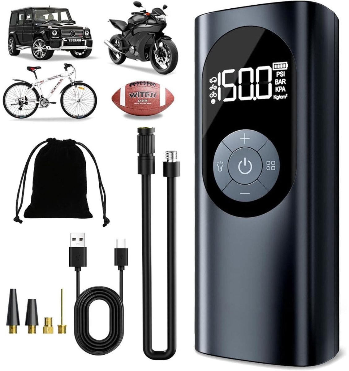 CLGP® Elektrische Fietspomp - Luchtcompressor