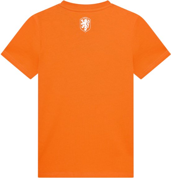 T-shirt Équipe Nationale des Pays-Bas Grand Logo Enfants - Taille 152 - Orange - Garçons & Filles - KNVB - Vêtements de Fans - Marchandise Officielle - Football