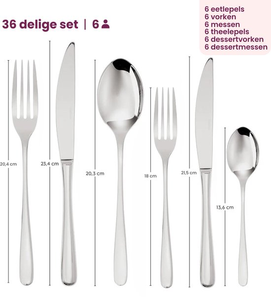 Sambonet de couverts Sambonet Taste Goud 36 pièces