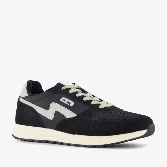 Baskets homme Blue Box noires et blanches - Pointure 43 - Semelle amovible