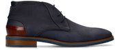 Van Lier - Heren - Donkerblauwe nubuck veterschoenen - Maat 44