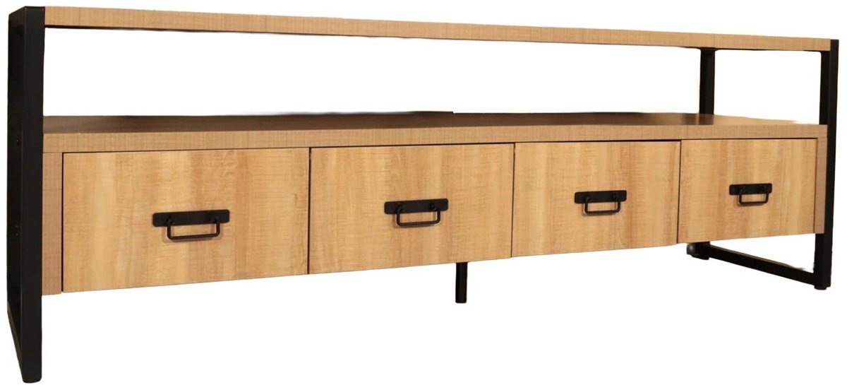 TV meubel melamine Harper 180cm tv kast industrieel tv-meubel