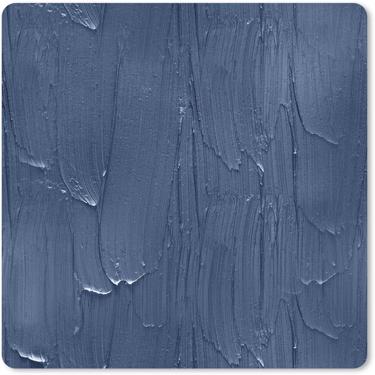 Muismat 20x20 cm - Mousepad Verf - Patronen - Blauw - Muismatten