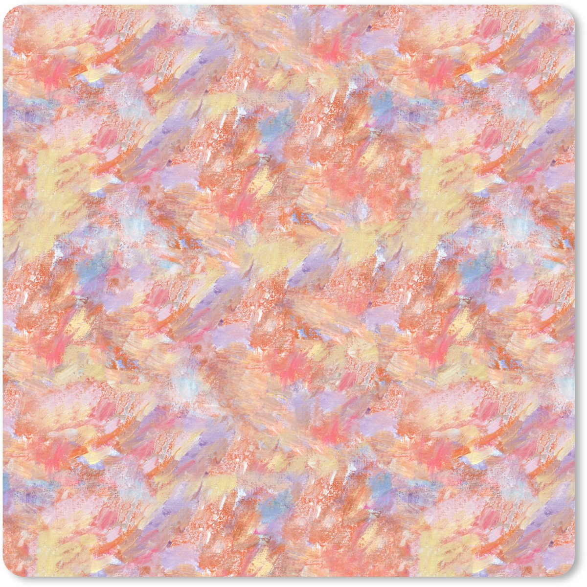 Muismat XXL 40x40 cm - Bureau onderlegger - Bureau mat Abstract - Multi - Kleur - Verf - Bureaumat - Gaming mousepad xl - Bureaulegger groot - Computer deskmat