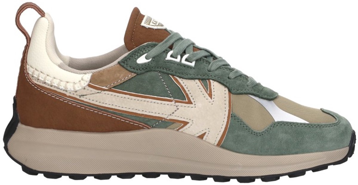 Kaotiko Vancoouver Artisan Sneakers Laag - groen - Maat 44