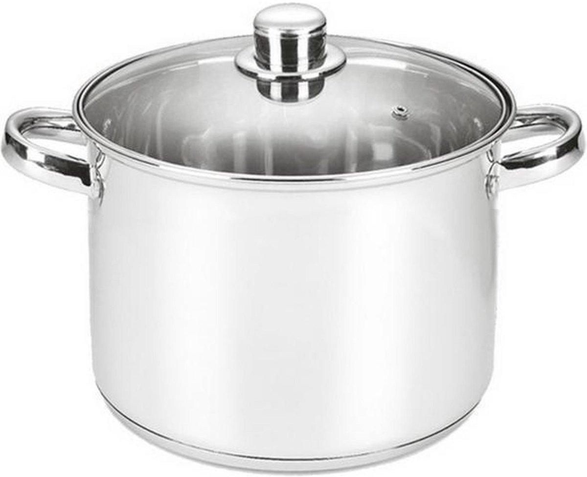 Bol.com Michelino Soeppan - 8 Liter - RVS - Vaatwasserbestendigd - Ø24 cm aanbieding