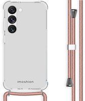 Coque Samsung Galaxy S23 iMoshion Back cover avec cordon - Or Rose