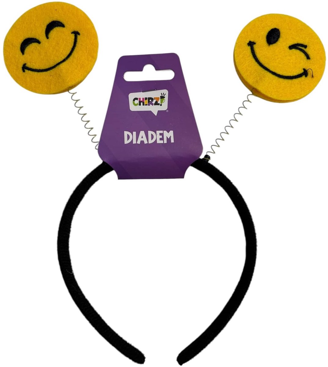 Diadeem Smiley - Geel