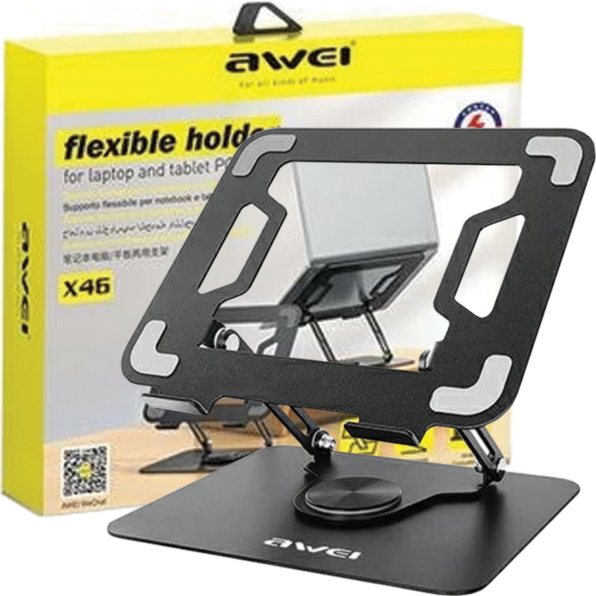 Awei X46 Bureauhouder Voor 12-17 Inch Laptop Met Hoekverstelling