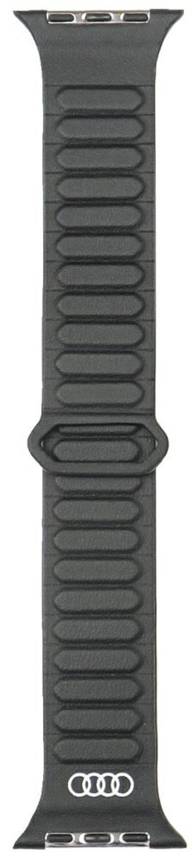 Audi Band Voor Apple Watch 44 45 46 49Mm Synthetisch Leder Magnetische Ring