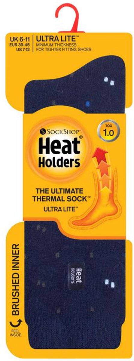 Heat Holders Mens ultra lite socks micro 1 Paar Blauw